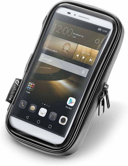 Interphone Motorcycle Phone Mount with Waterproof Case 6.5" for Steering Wheel