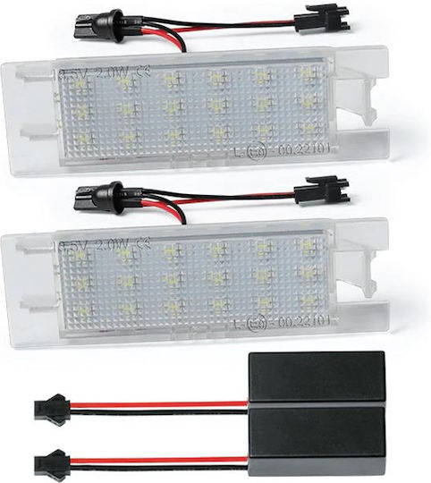 License Plate Lights Led 12V for Alfa Romeo Alfa 147 / Alfa 156 / Alfa 159 / Alfa 166 / Brera 2pcs