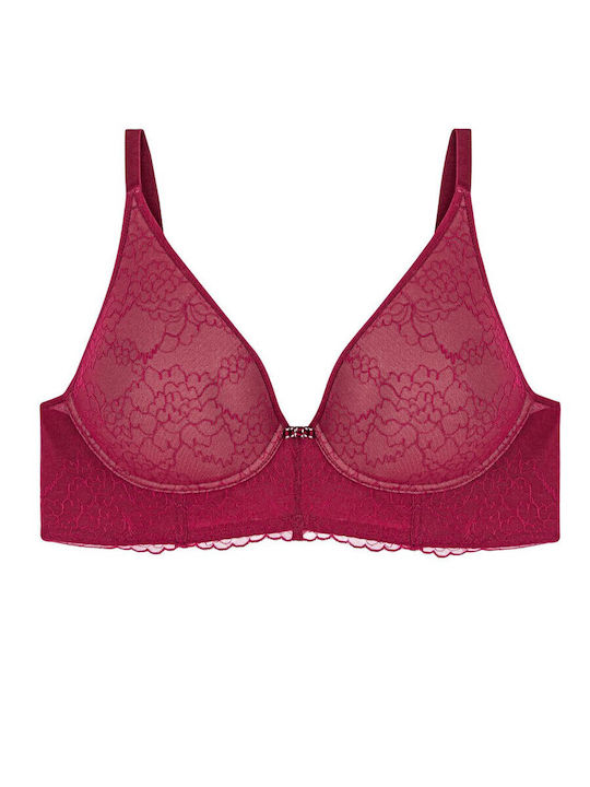 Mirage Spotlight Bra with Light Padding Underwire Burgundy