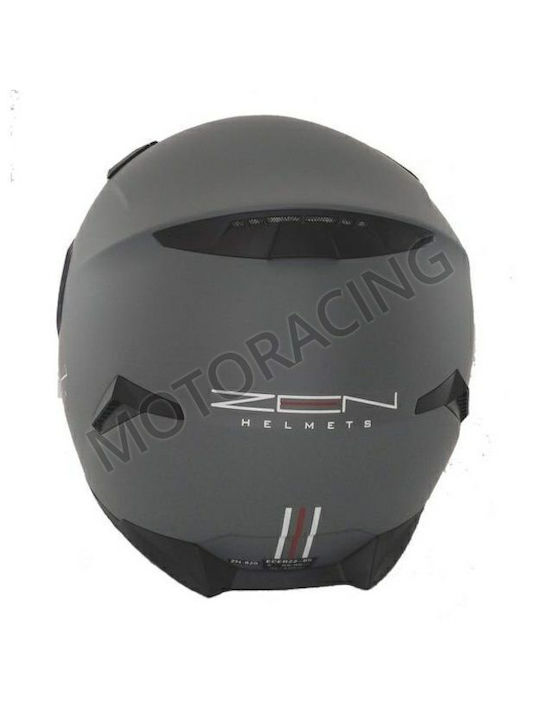 Zen ZN-820 Сив шахмат Мотоциклетна каска Full Face