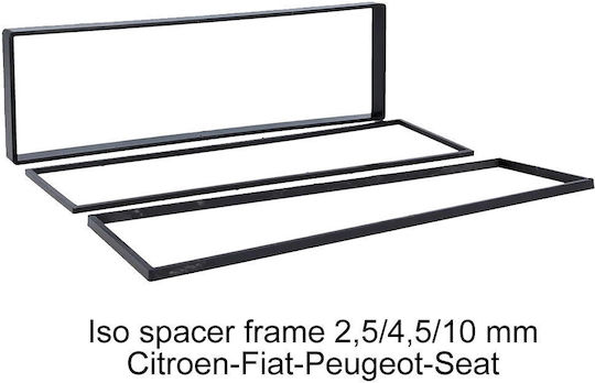 Phonocar DIN Fascia Panels 2 Din for Fiat Scudo Peugeot 1007 / 207 / 3008 / 307 / 5008 Seat Ibiza 2007>2021