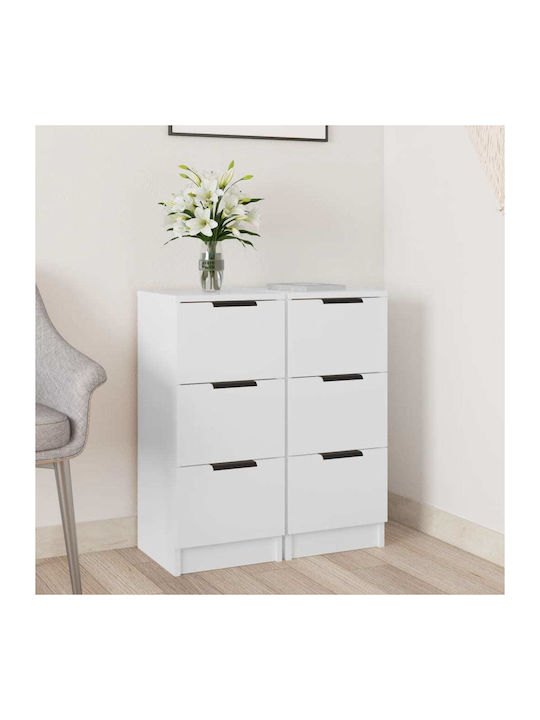 Cabinet de Birou Lemnos Alb 30x30x70cm