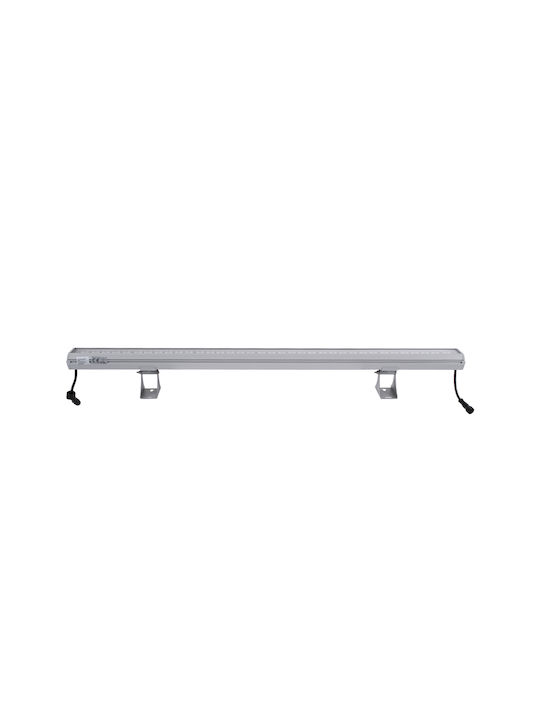 GloboStar Washergaia Außenstehlampe LED Wall Washer 144W RGBW IP67 Silber
