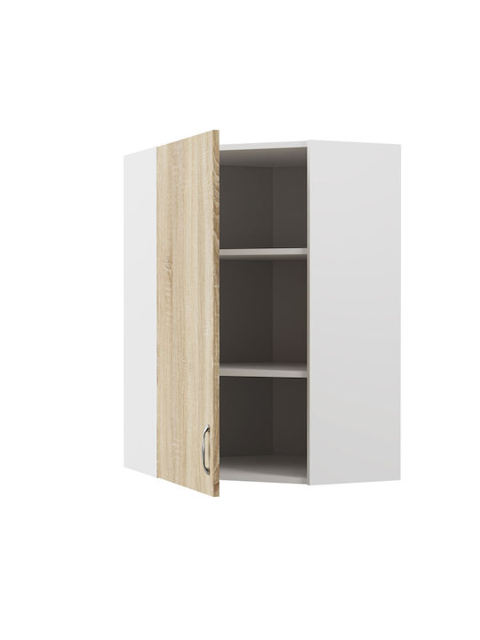 Γωνιακό Ντουλάπι Κρεμαστό Modest 60x60x92cm Κίτρινο