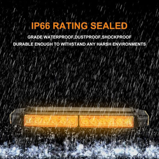 Flexzon Car Signaling Bar LED 12V Waterproof 40cm with Orange Lighting