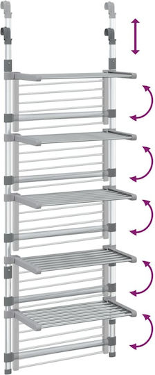 vidaXL Klappbarer Hängender Kleiderständer aus Aluminium 50x25cm