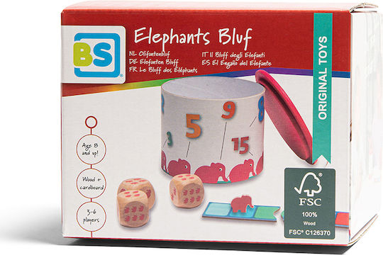 Επιτραπέζιο Παιχνίδι Elephants Bluff για 3-6 Παίκτες 8+ Ετών BS Toys