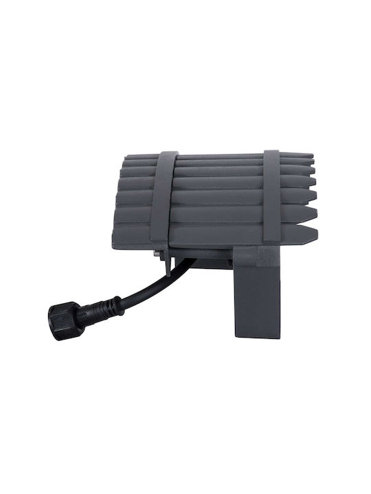 GloboStar Treelightjina Outdoor Floor Lamp LED Wall Washer 18W with Natural White Light IP67 Gray