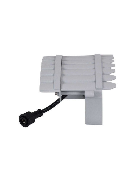 GloboStar Treelight Jina Outdoor Floor Lamp LED Wall Washer 18W with Warm White Light IP67 White