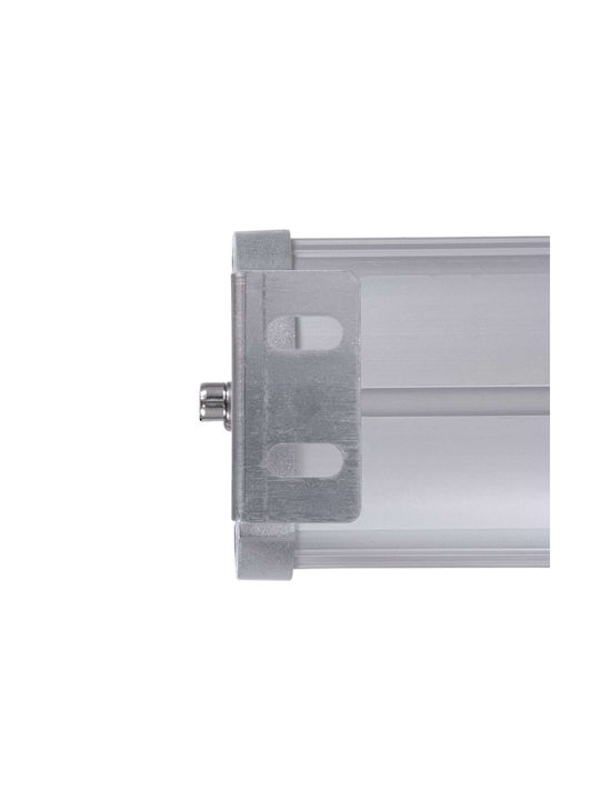 GloboStar Washergaia Außenstehlampe LED Wall Washer 216W mit Warmes Weiß Licht IP67 Silber