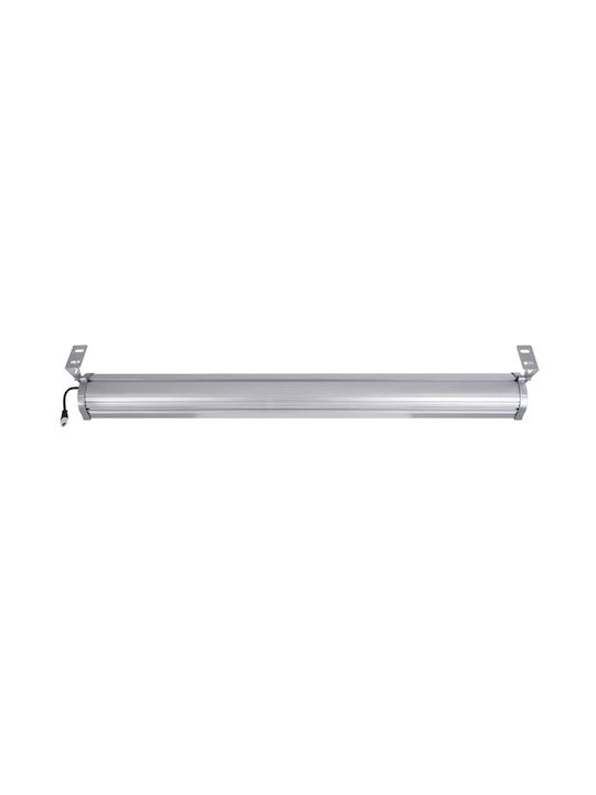 GloboStar Washergaia Außenstehlampe LED Wall Washer 216W mit Warmes Weiß Licht IP67 Silber