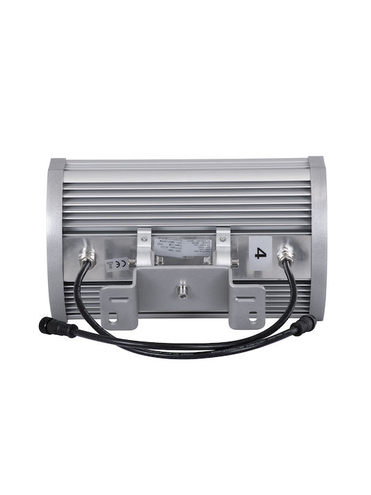 GloboStar Flood-Tena Outdoor Floor Lamp LED Wall Washer 72W RGBW IP65 Silver