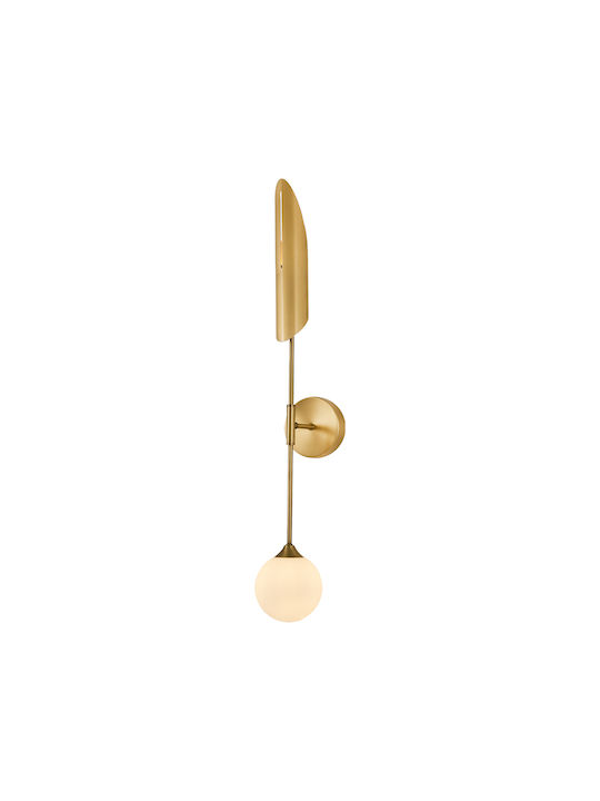 ArteLibre Mocho Modern Wall Lamp with Socket G9 Gold Width 80cm