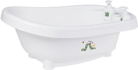Bebejou Baby Bath Bohemian Garden with Thermometer White