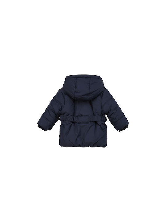 S.Oliver Kids Casual Jacket Long Hooded Navy Blue