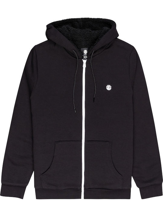 Bolton Cardigan With Hood Flint Black