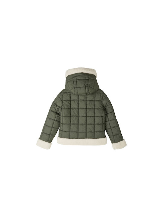 S.Oliver Kids Quilted Jacket short Hooded Khaki