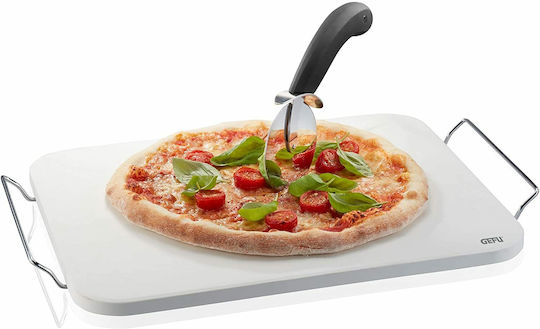 Gefu Darioso Pizza-Servierplatte mit Griff Stein 1Stück