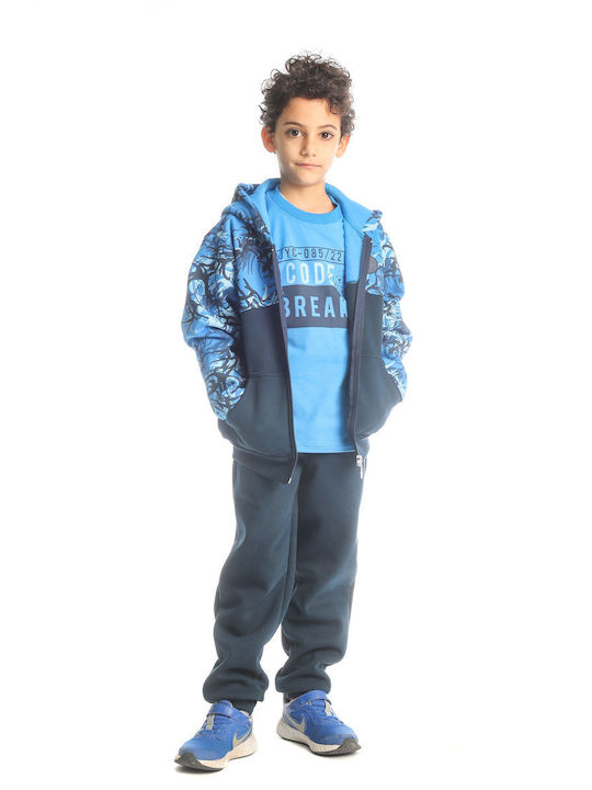 Joyce Kids Sweatpants Set Blue 2pcs