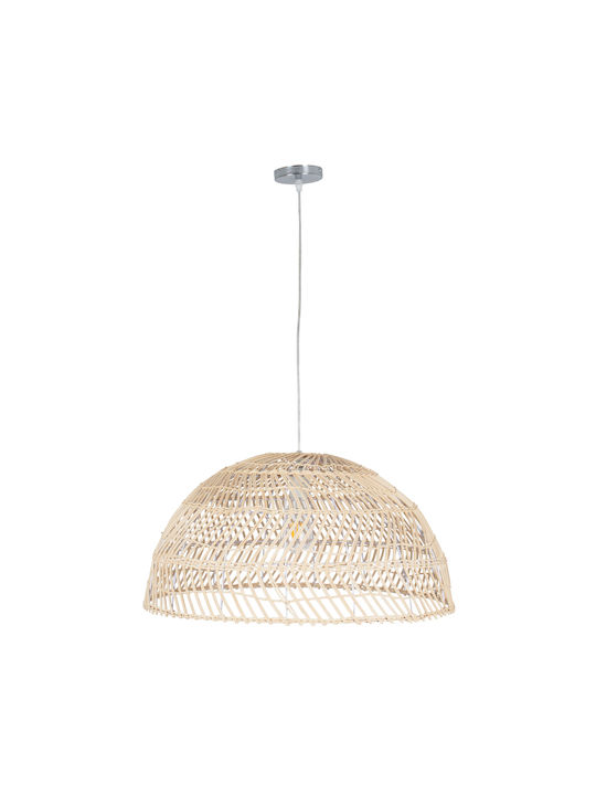 GloboStar Canary Ceiling Light Beige Boho Bell with E27 Socket 60x60x29cm