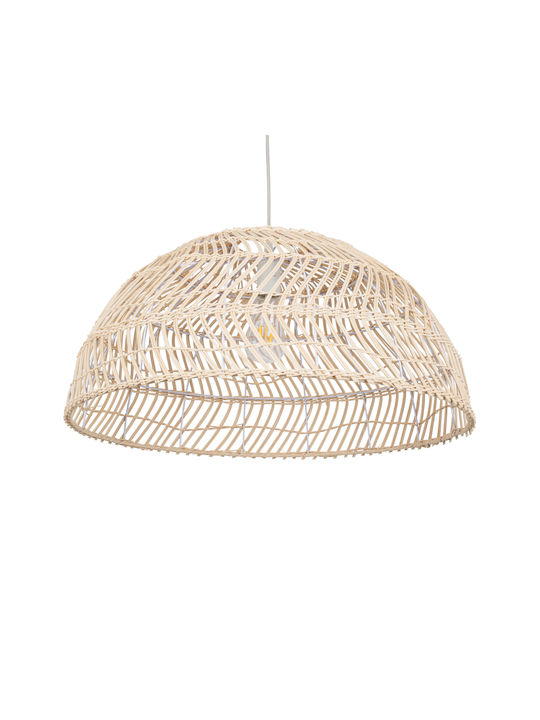 GloboStar Canary Ceiling Light Beige Boho Bell with E27 Socket 60x60x29cm