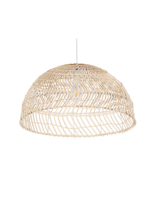 GloboStar Canary Ceiling Light Beige Boho Bell with E27 Socket 60x60x29cm
