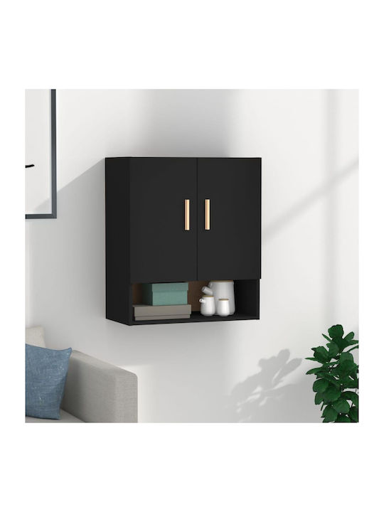 Cabinet Wall Black 60x31x70cm