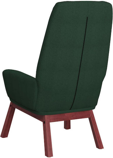 Sessel mit Fußhocker Dark Green 70x77x94cm