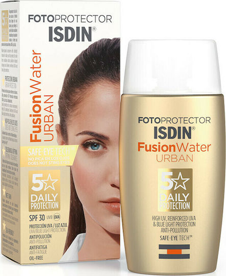 Isdin Fusion Water Urban Cremă Antisolara Pentru Față SPF30 50ml