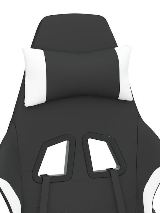 vidaXL 345498 Scaun Gaming Negru/alb