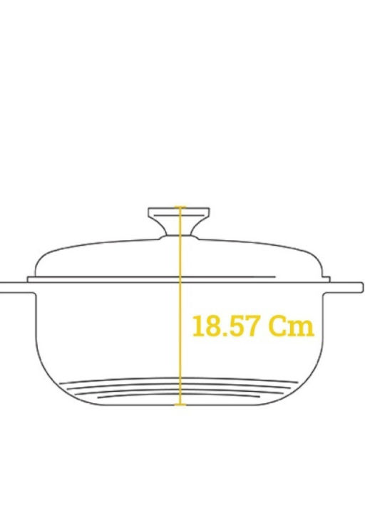 Lodge Deep Pot made of Cast Iron 5.68lt / 27.7cm Desert Sage