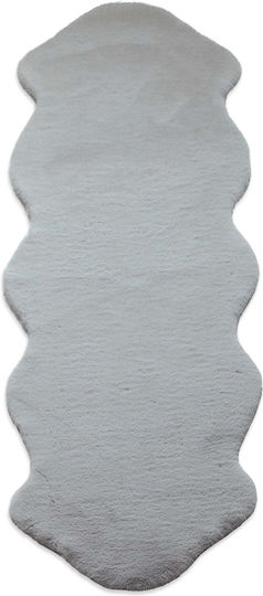 Newplan Puffy Anti-slip Rug Rectangular Furry T-FC6 Light Grey