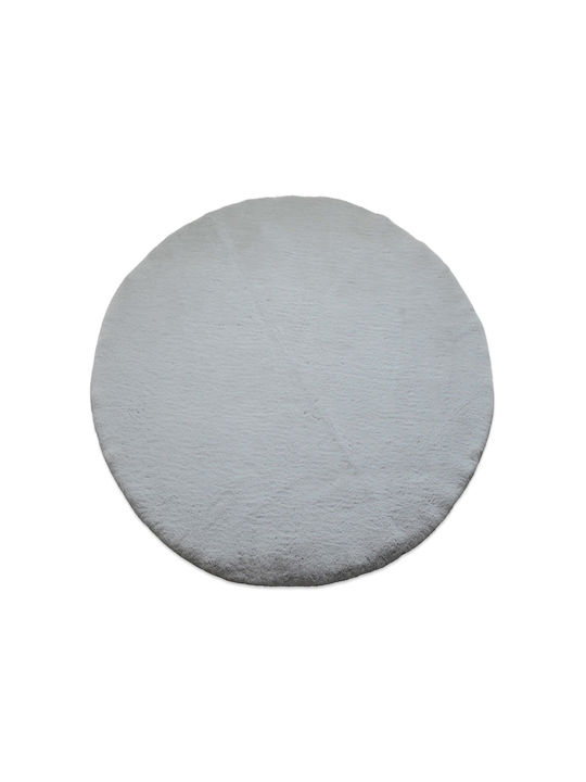 Newplan Puffy Anti-slip Rug Rectangular Furry T-FC6 Light Grey