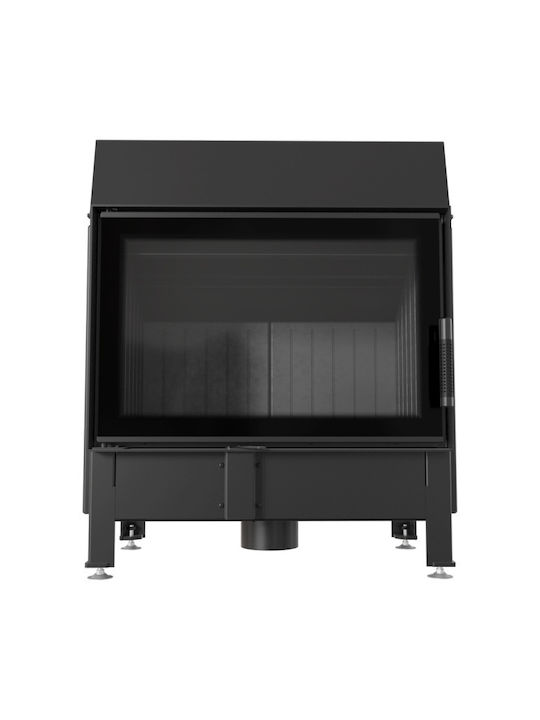 Kratki Zibi Deco Black ZIBI/DECO/BLACK Kaminofen Holz 11kW Gerade mit einer zu öffnenden Tür