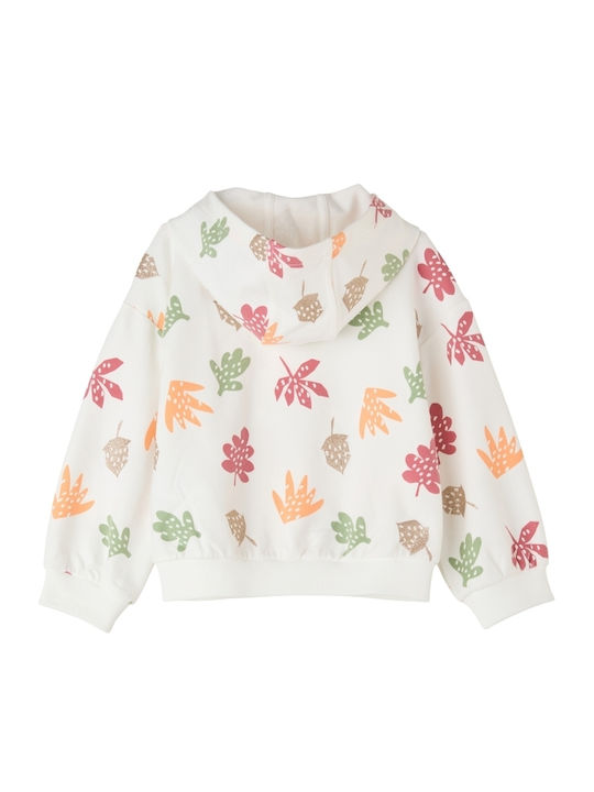 S.Oliver Kids Sweatshirt with Hood and Pocket Ecru