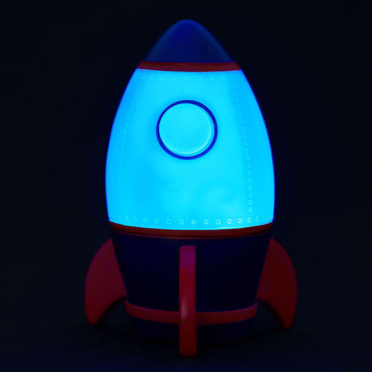 Legami Milano Kinder Dekorative Lampe Rakete mit Farbwechsel Weiß 10.5x7.11x12.5εκ.