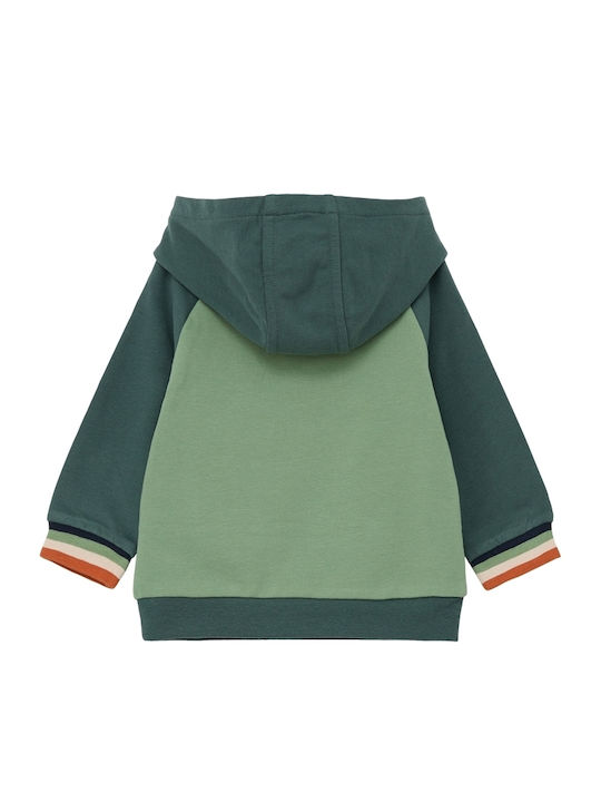 S.Oliver Kids Sweatshirt with Hood Green