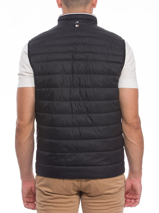 Hugo Boss Men's Sleeveless Puffer Jacket Waterproof Black