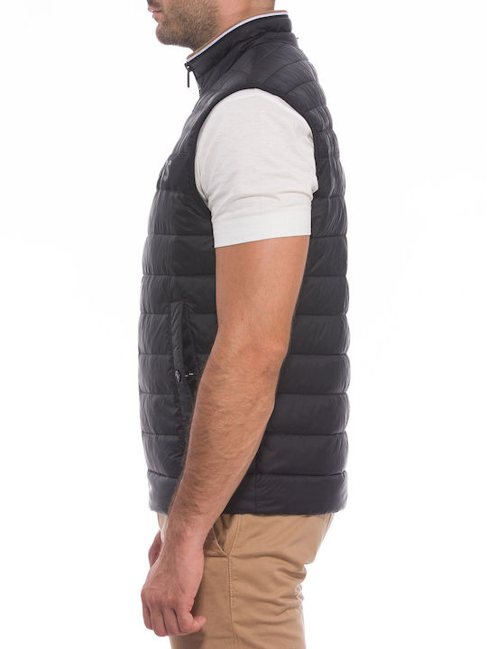 Darolan Ärmellos Jacke Puffer Wasserdicht Schwarz