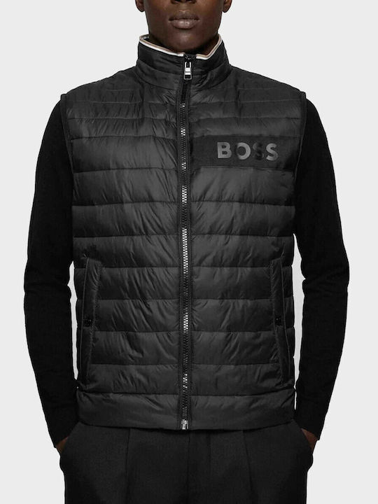 Darolan Ärmellos Jacke Puffer Wasserdicht Schwarz