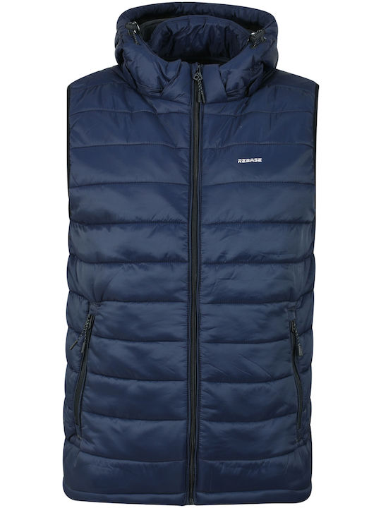 Αμάνικο Μπουφάν Puffer Navy Μπλε