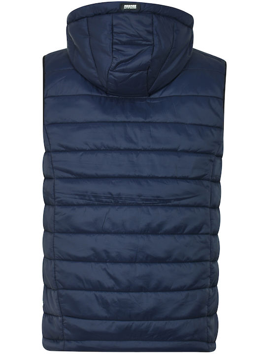 Αμάνικο Μπουφάν Puffer Navy Μπλε