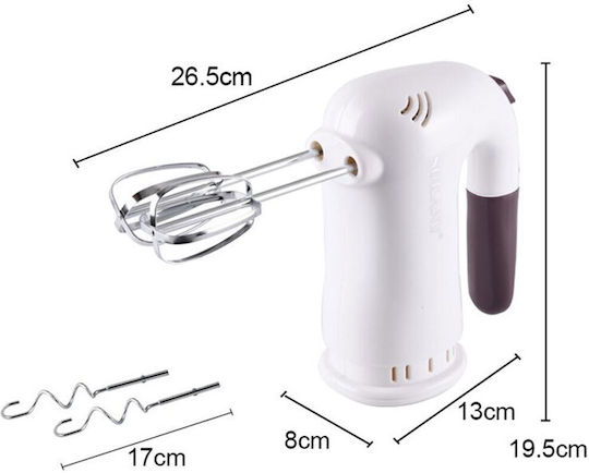 Sokany HM363 Μίξερ Χειρός 300W Λευκό