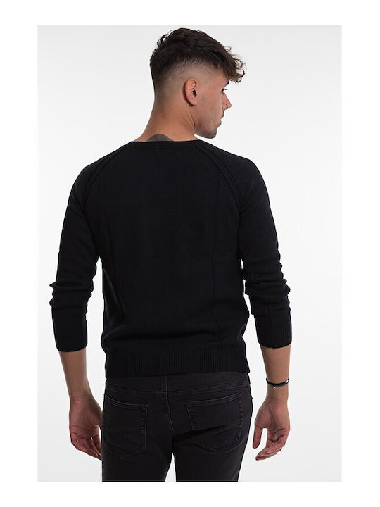 Bellissimo Herren Langarm-Pullover Schwarz