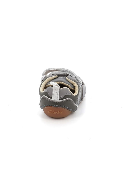 Tiny Print Kids Sneakers Anatomic with Scratch Gray