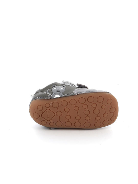 Tiny Print Kids Sneakers Anatomic with Scratch Gray