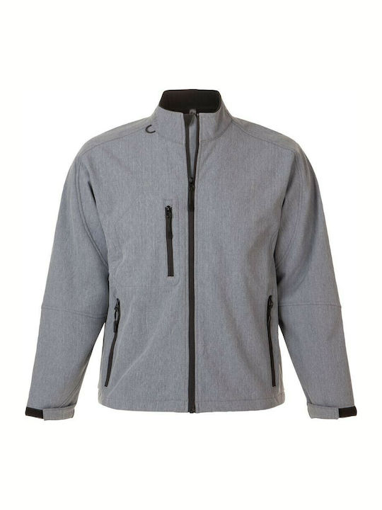 Relax Winter Jacket Softshell Waterproof and Windproof Grey Melange