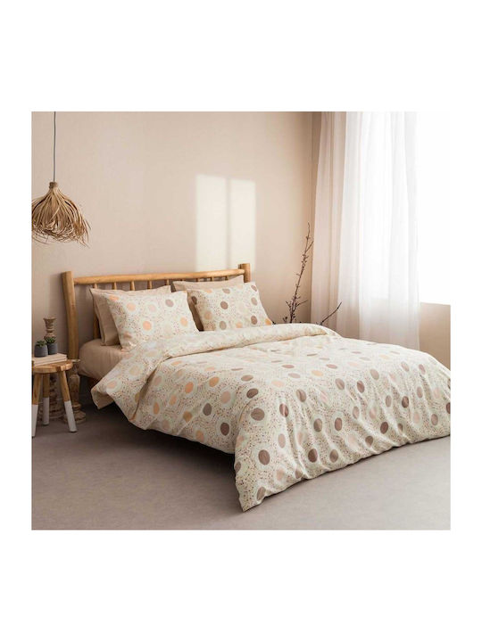 Vesta Home Σετ Παπλωματοθήκη Βαμβακερή Μονή με Μαξιλαροθήκη 170x240cm Amanda 1