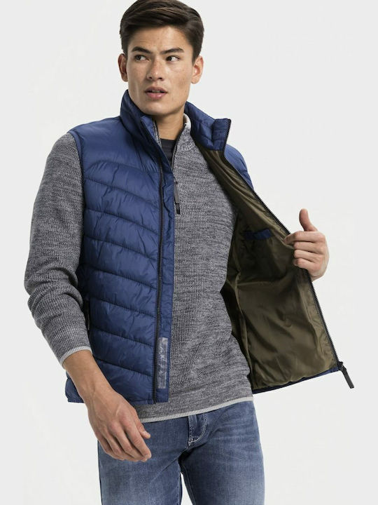 Sleeveless Jacket Puffer Navy Blue
