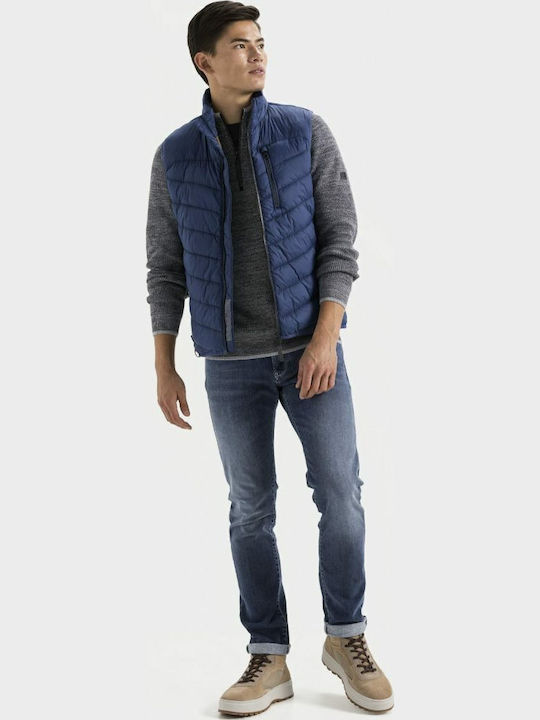 Sleeveless Jacket Puffer Navy Blue